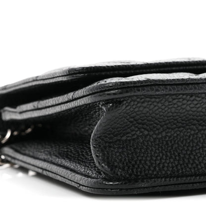 Chanel Caviar Quilted Wallet on Chain WOC Black 10 of 12
