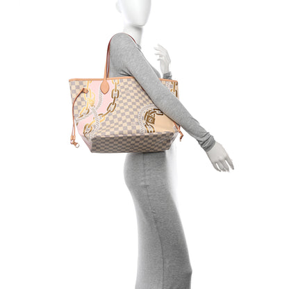 Louis Vuitton Damier Azur Nautical Neverfull MM 2 of 10