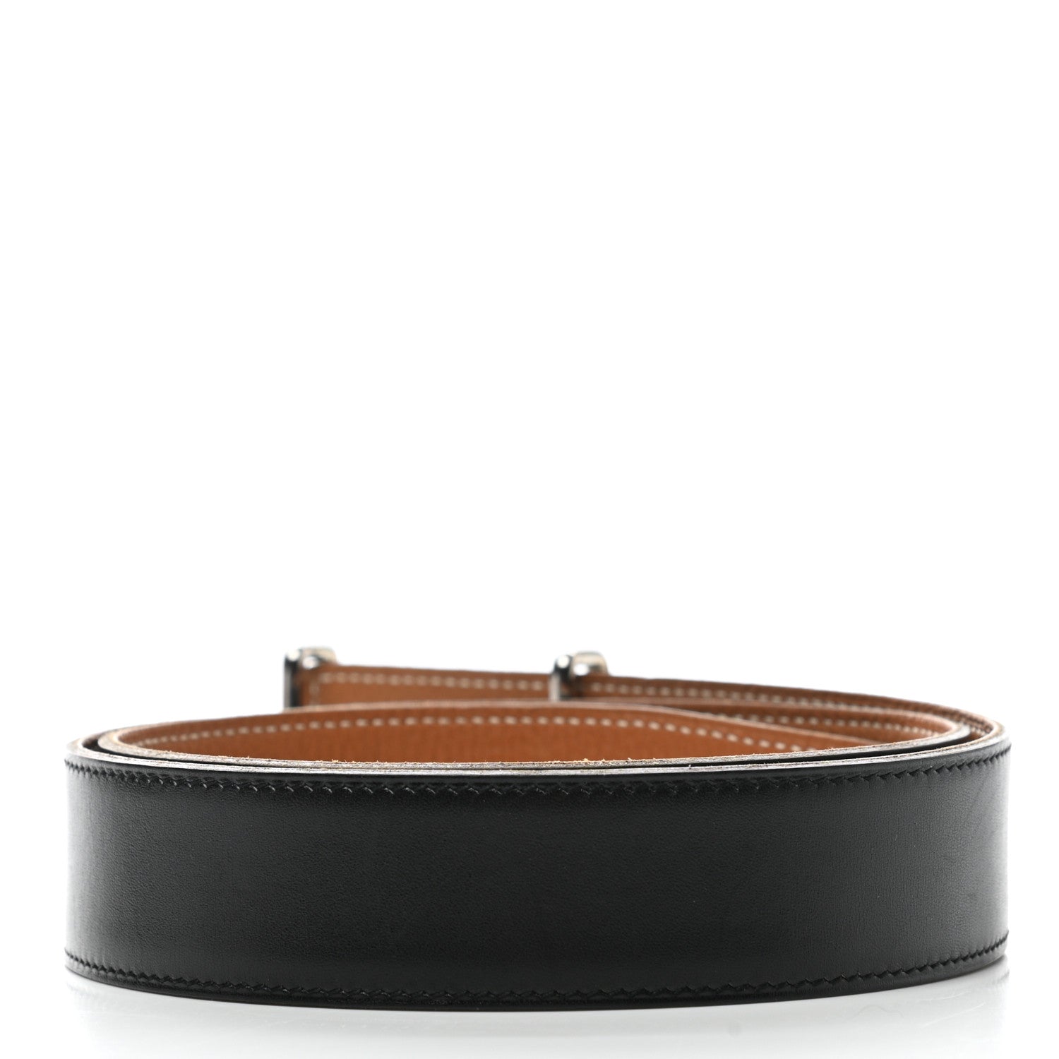 Hermes Box Togo 32mm Idem Belt 80 Black Gold 2 of 9