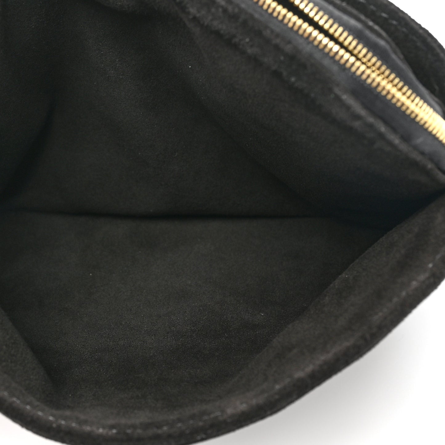 Suede Horsehair Tassel Wristlet Black