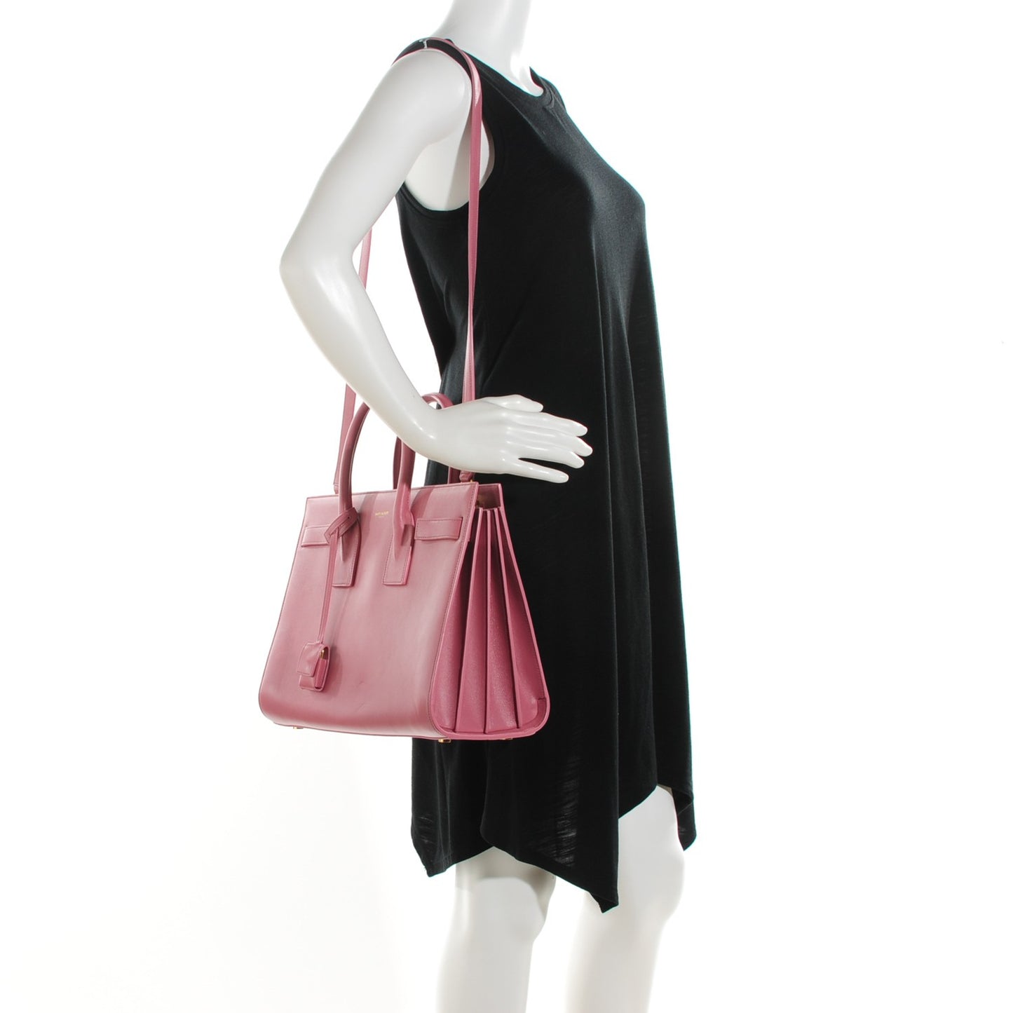 Calfskin Small Sac De Jour Dark Rose