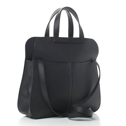 Hermes Taurillon Clemence Halzan 31 GM Black 3 of 9
