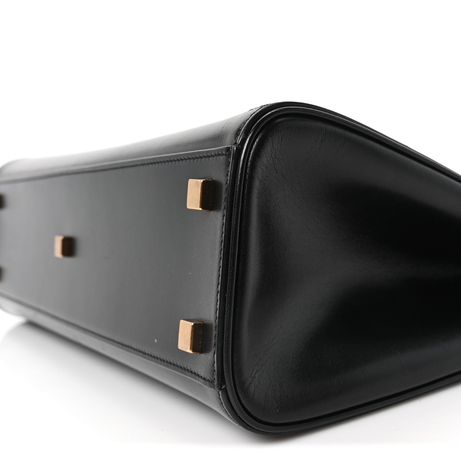 Saint Laurent Smooth Calfskin Manhattan Top Handle Black 1780753