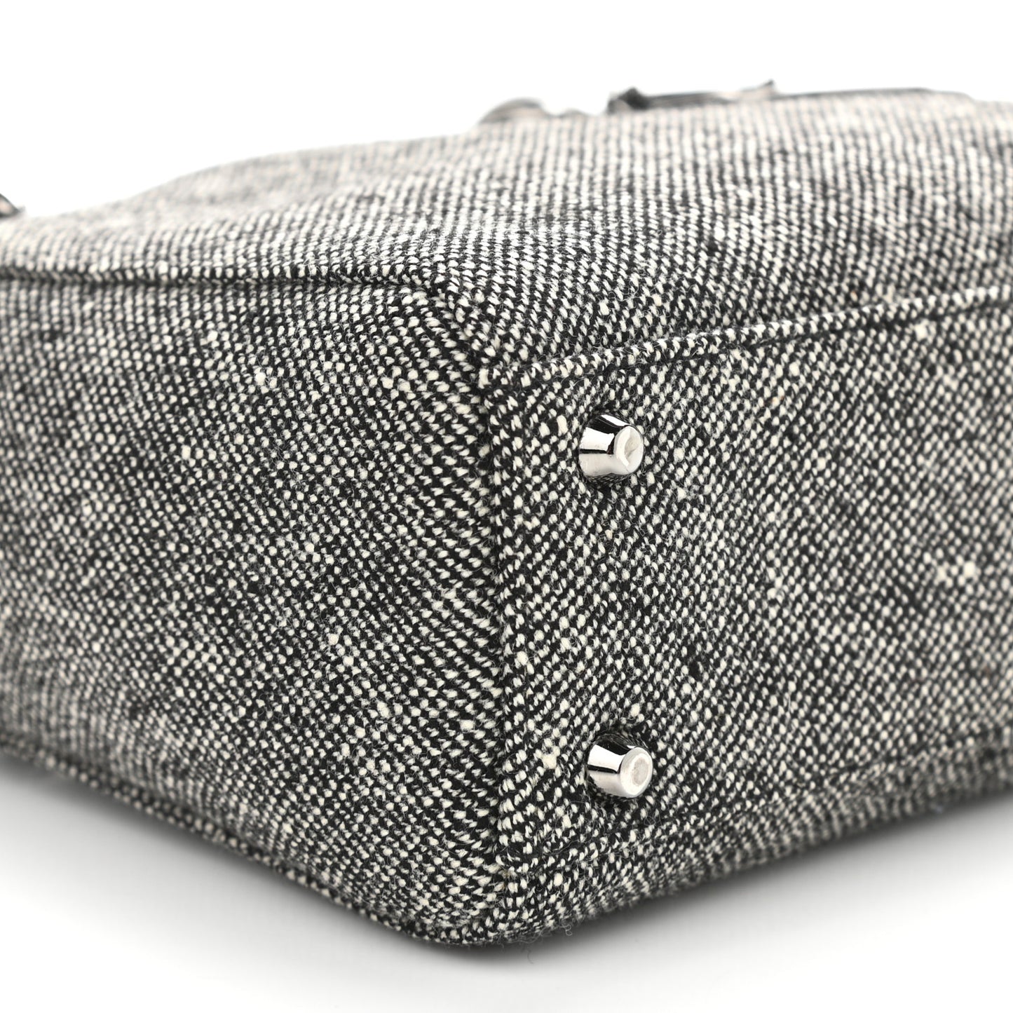 Tweed Mini Lady Dior Black