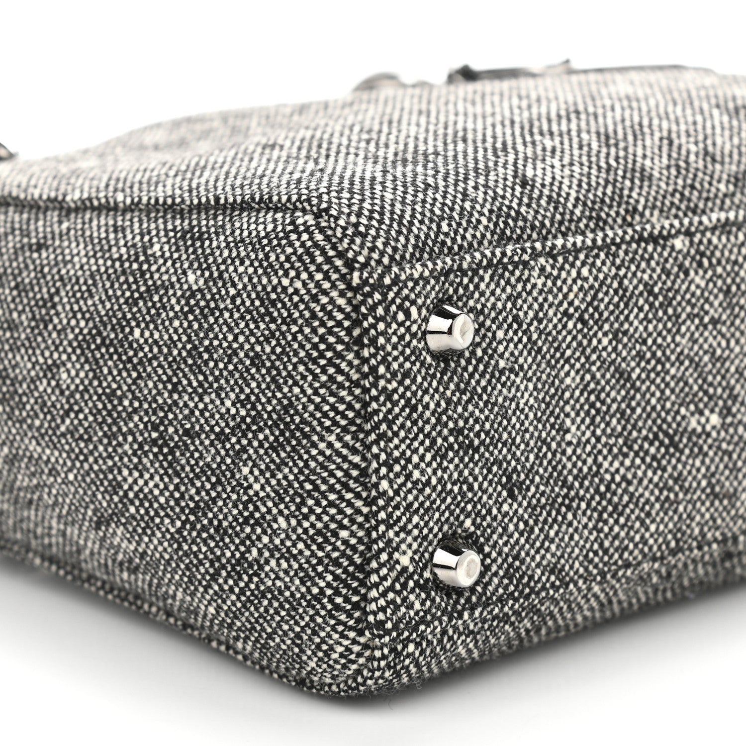 Christian Dior Tweed Mini Lady Dior Black 9 of 10