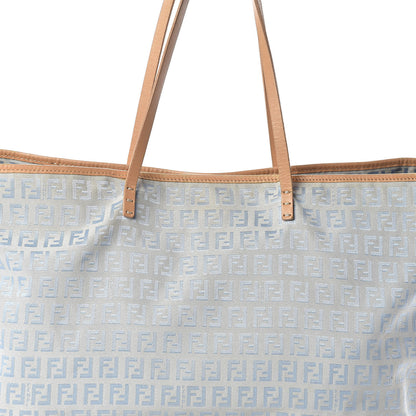 Fendi Zucchino Shopping Tote Blue 7 of 11