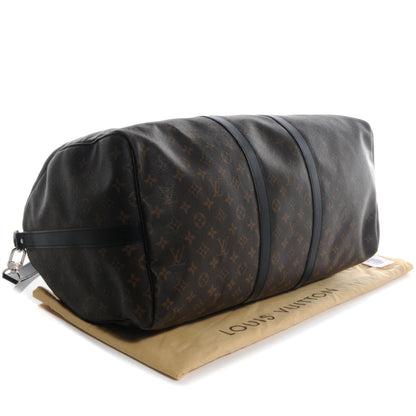 Louis Vuitton Monogram Macassar Keepall Bandouliere 55 4 of 7