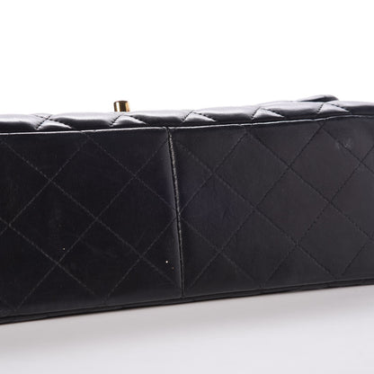 Chanel Lambskin Quilted Jumbo Double Flap Black 10 of 12