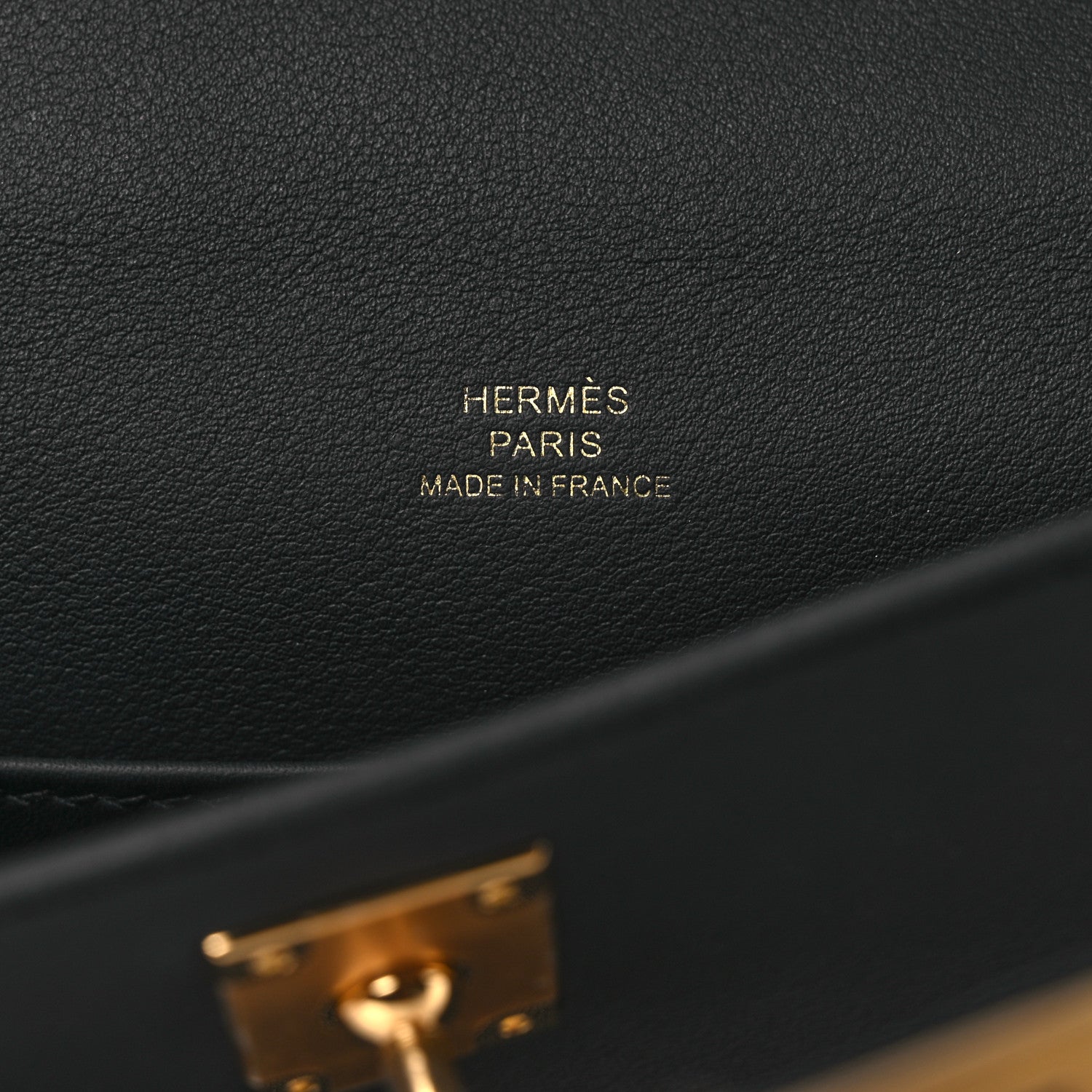 Hermes Swift Kelly Pochette Clutch Black 6 of 12