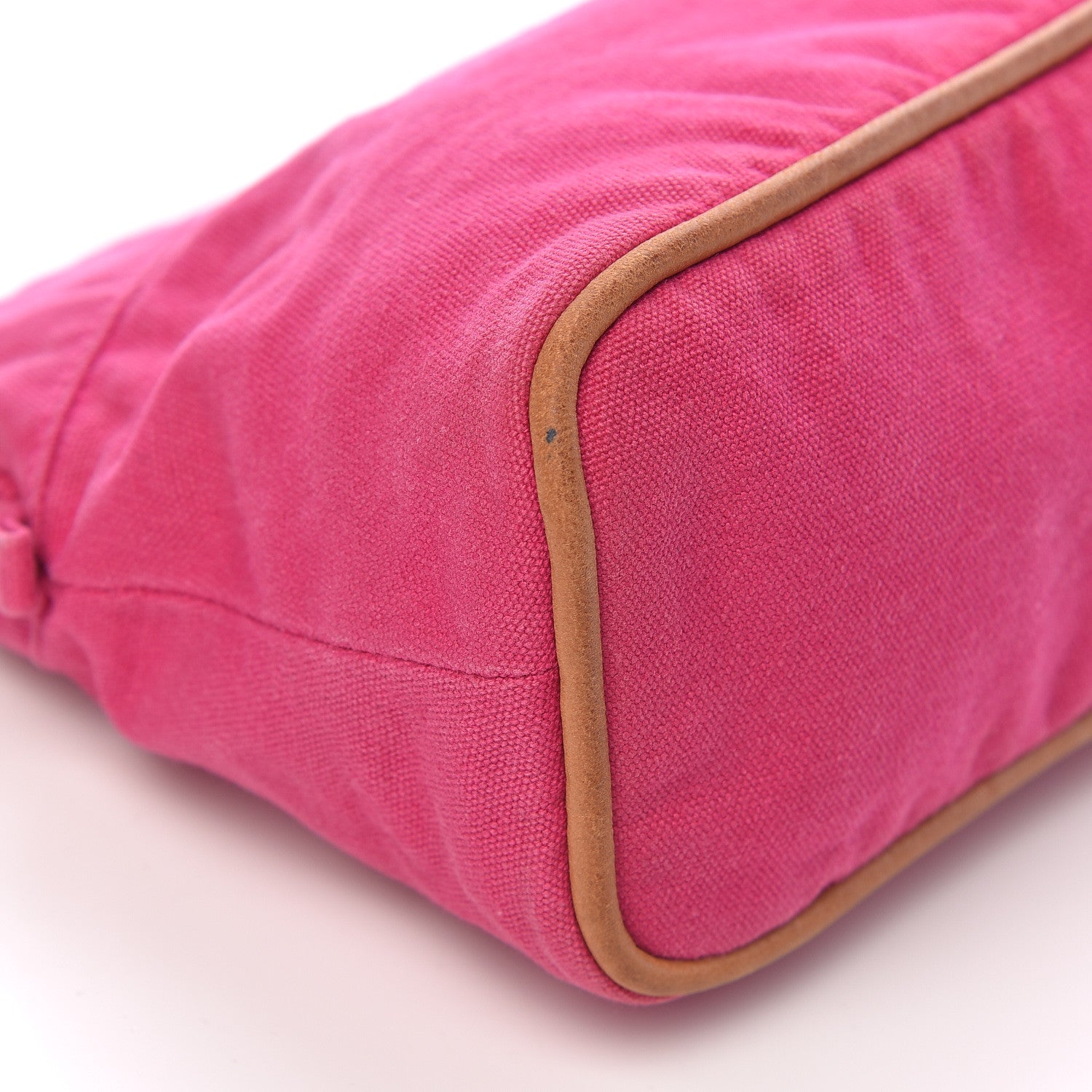 Hermes Cotton Canvas Bolide Travel Cosmetic Pouch MM Hibiscus 9 of 10