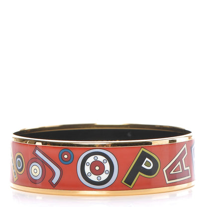 Hermes Enamel Printed Wide Tohu Bohu Bracelet 65 1 of 6