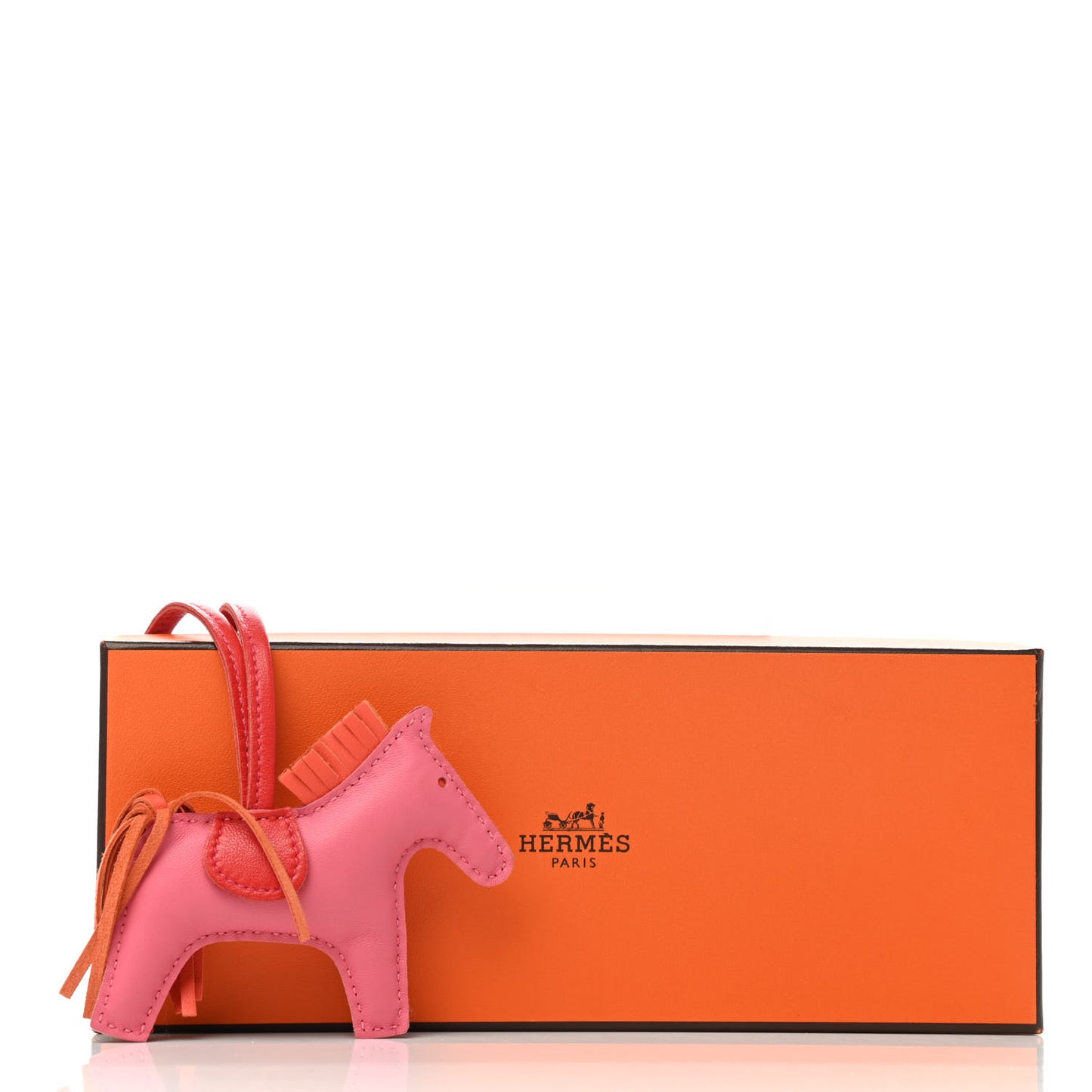 Milo Lambskin Grigri Rodeo Horse Bag Charm PM Rose Azalee Orange Poppy Rouge Indien
