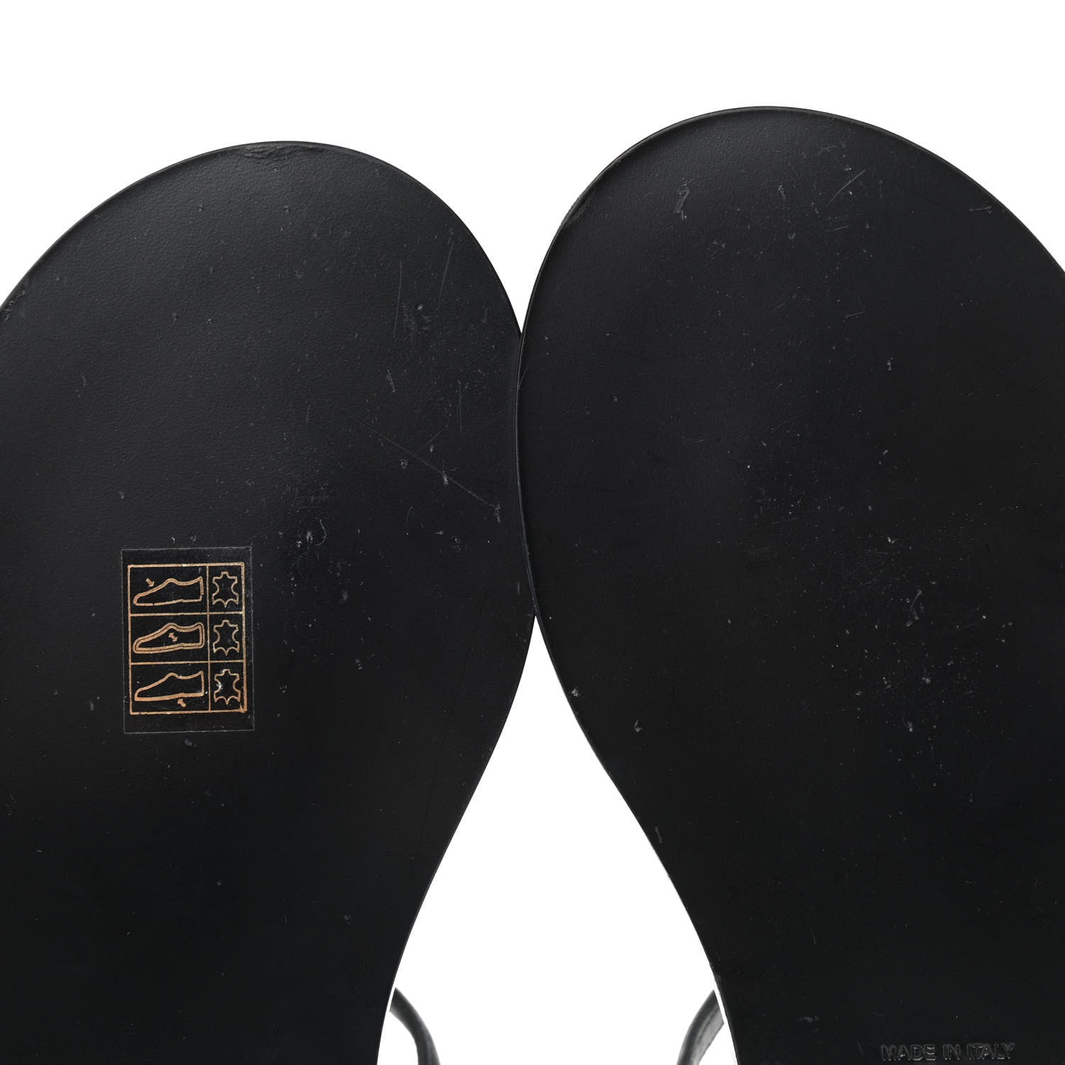 Chanel Lambskin Chain CC Logo Thong Sandals 38 Black 9 of 10