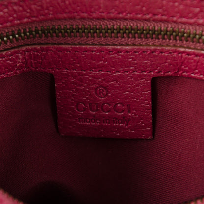 Gucci Monogram Medium Horsebit Chain Hobo Fuchsia 6 of 8