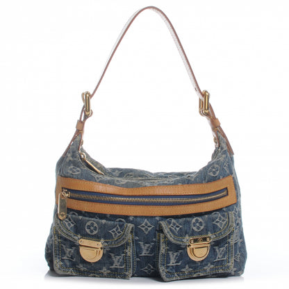 Louis Vuitton Monogram Denim Baggy PM Blue 1 of 7