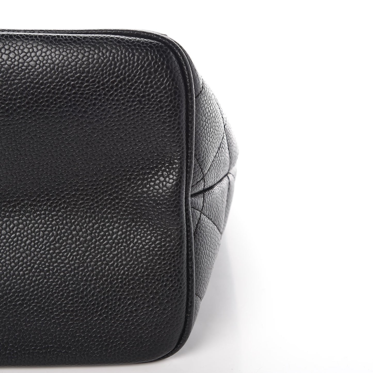 Caviar Quilted Medallion Tote Black