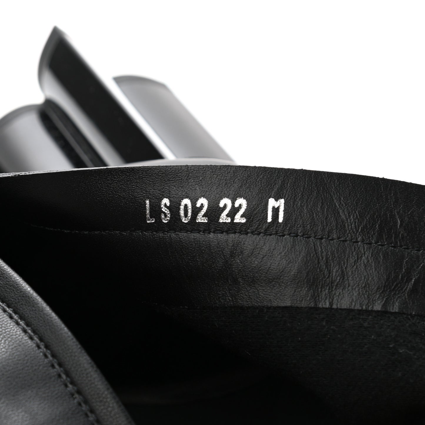 Calfskin Silhouette Ankle Boots 39.5 Black