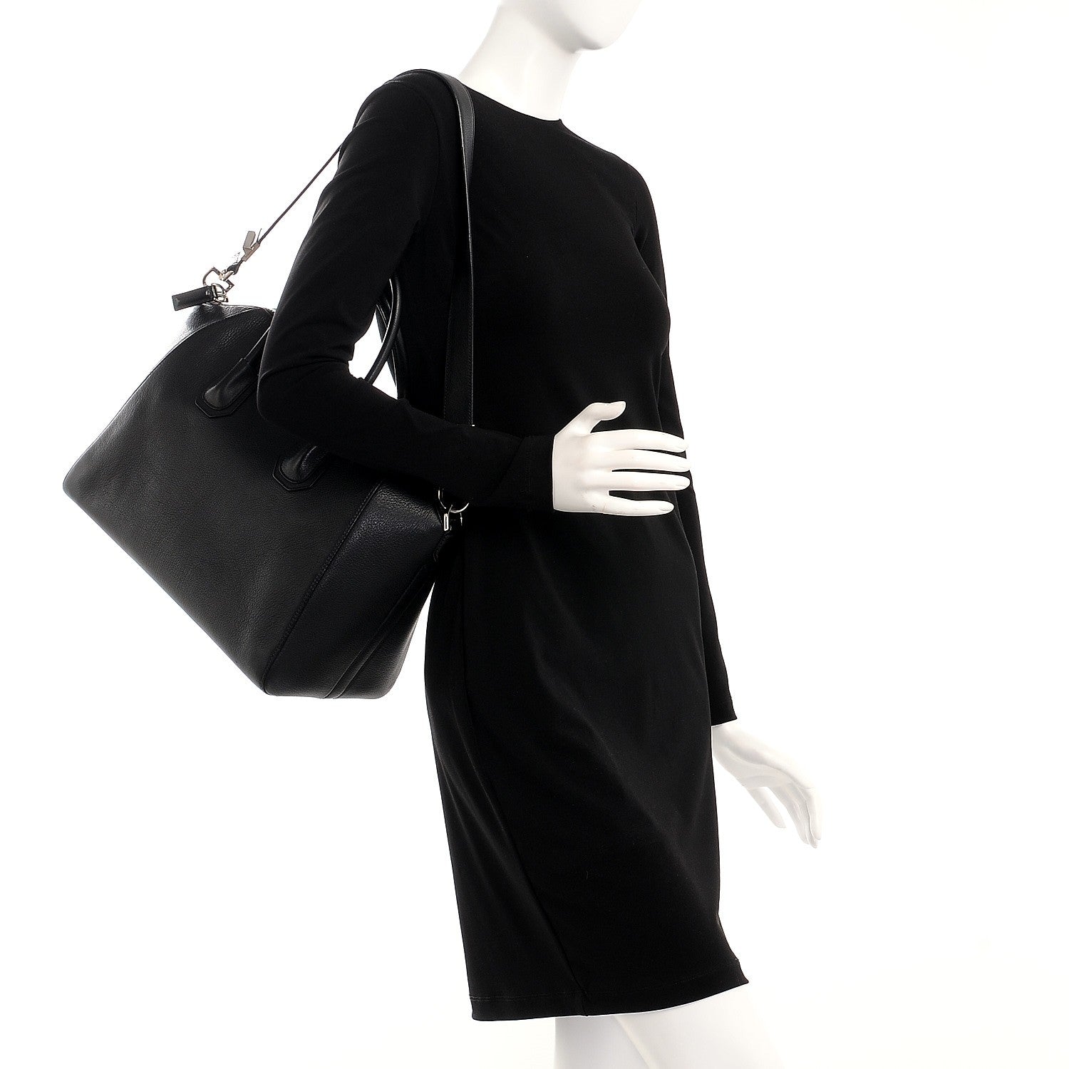 Givenchy Sugar Goatskin Medium Antigona Black 2 of 9
