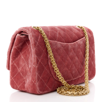 Chanel Velvet Quilted 2.55 Reissue 225 Flap Pink 3 of 11