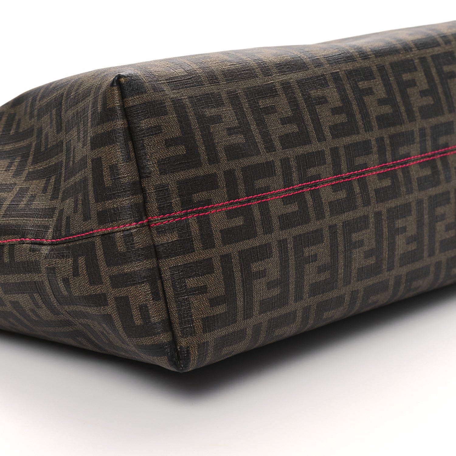 Fendi Zucca Spalmati Large Roll Tote Tobacco Fuxia 8 of 12