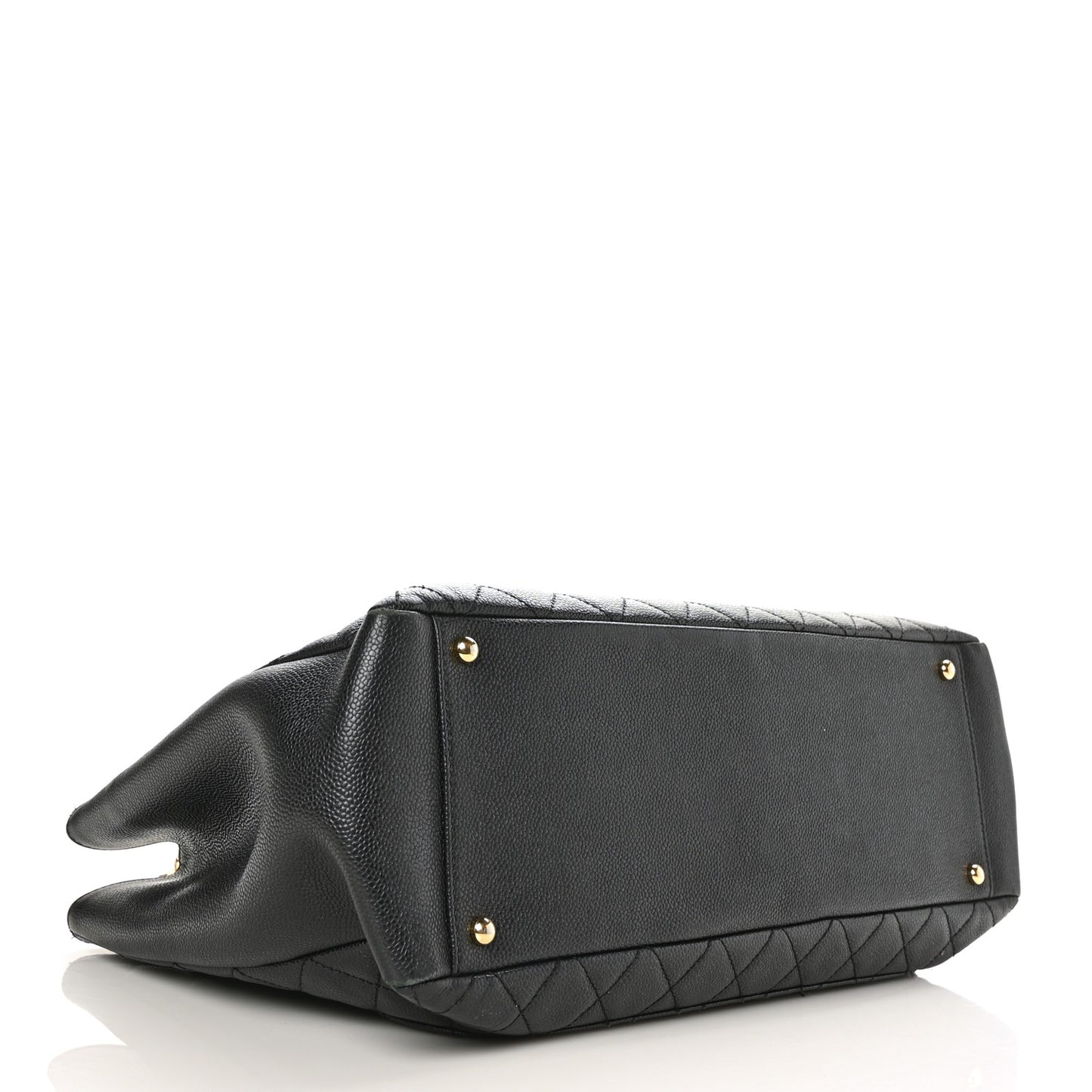 Caviar Quilted XL Grand Shopping Tote GST Black