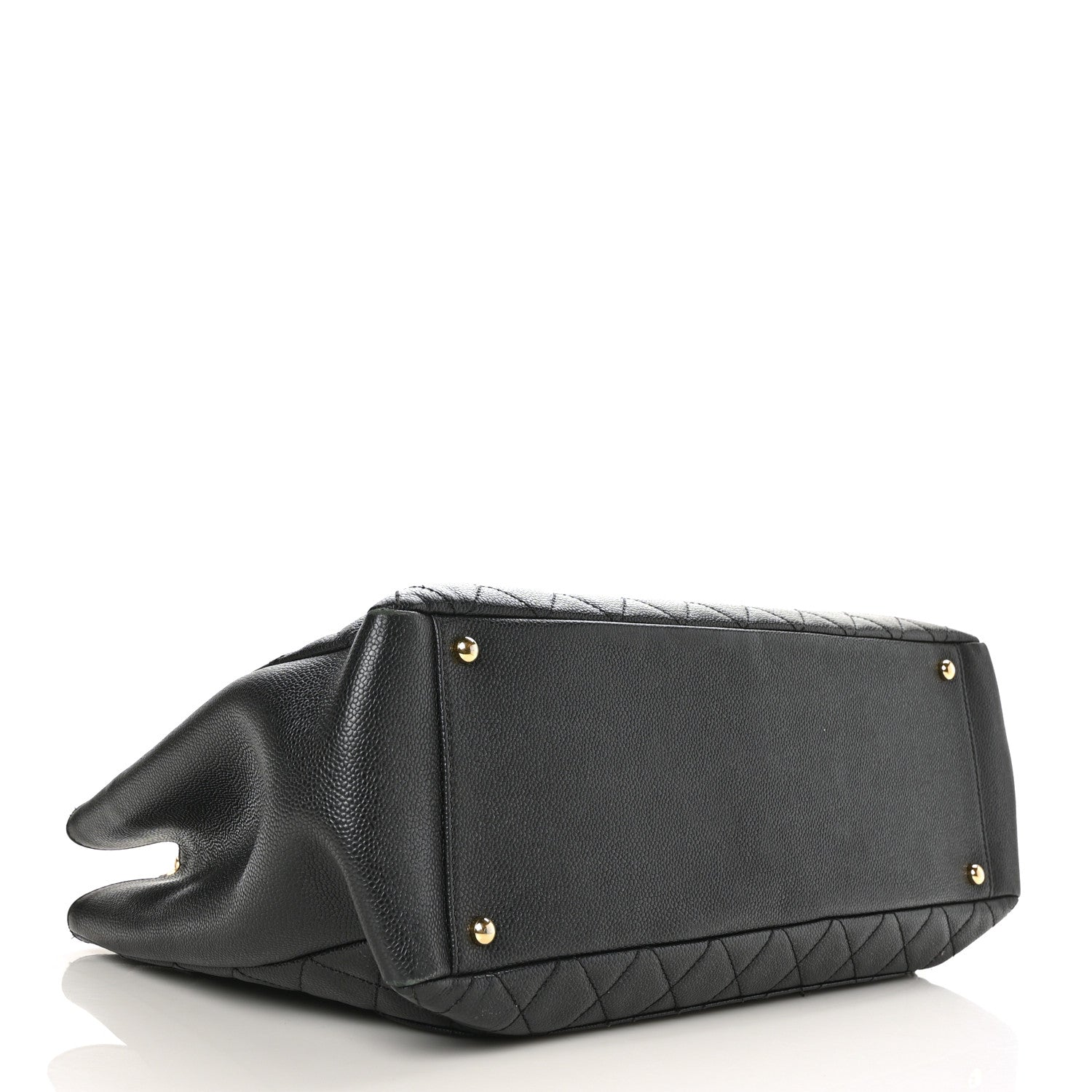 Chanel Caviar Quilted XL Grand Shopping Tote GST Black 4 of 11