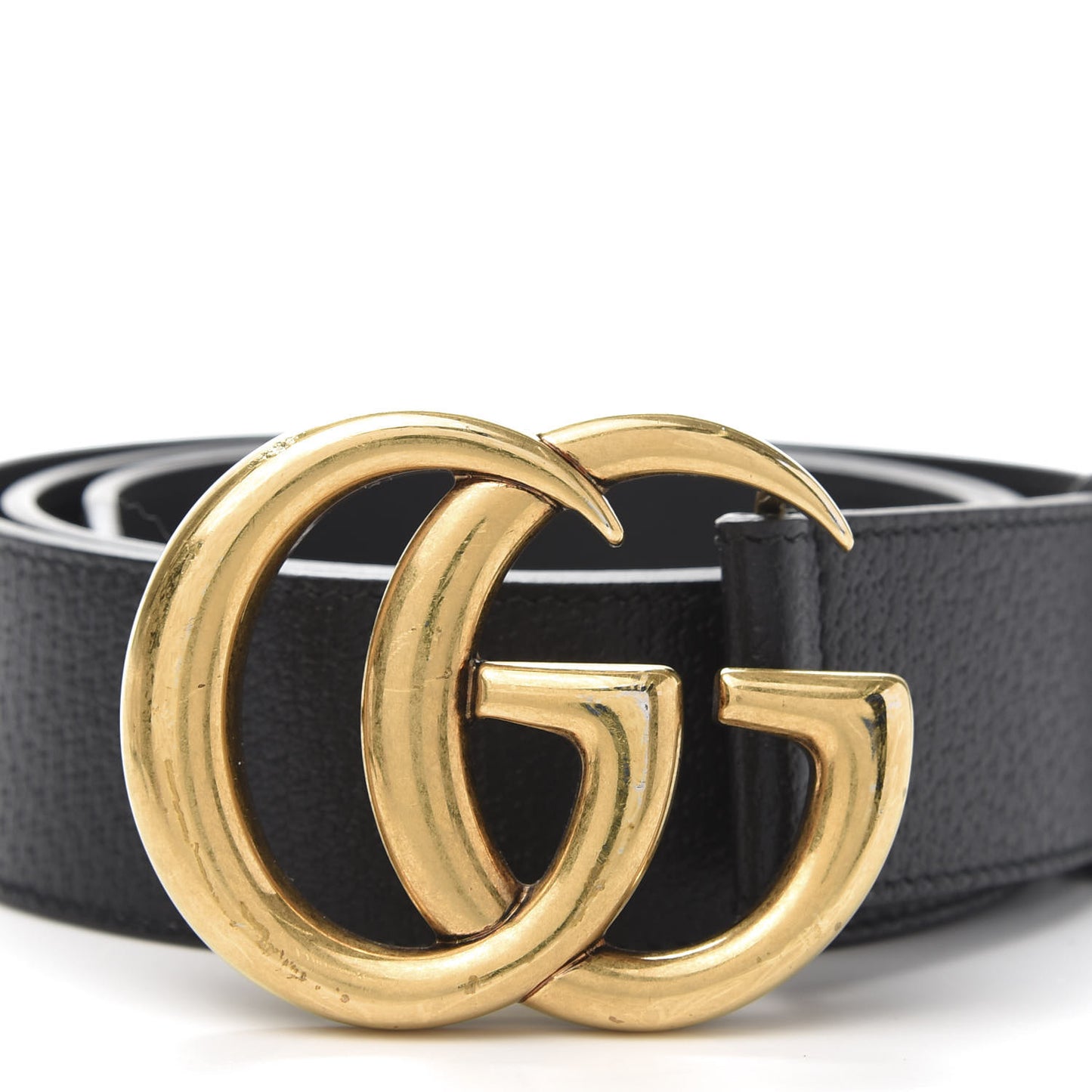 Textured Calfskin Double G 40mm Belt 90 36 Black