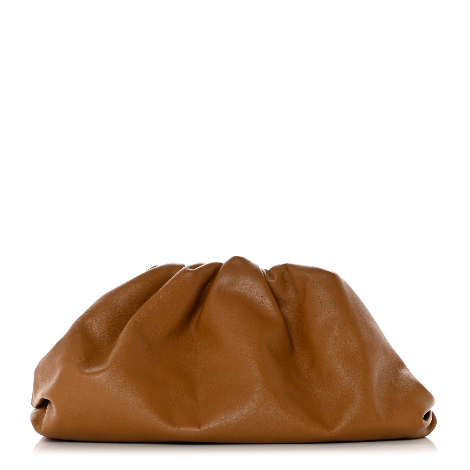 Bottega Veneta Smooth Butter Calf The Pouch Oversized Clutch Cammello 1 of 9