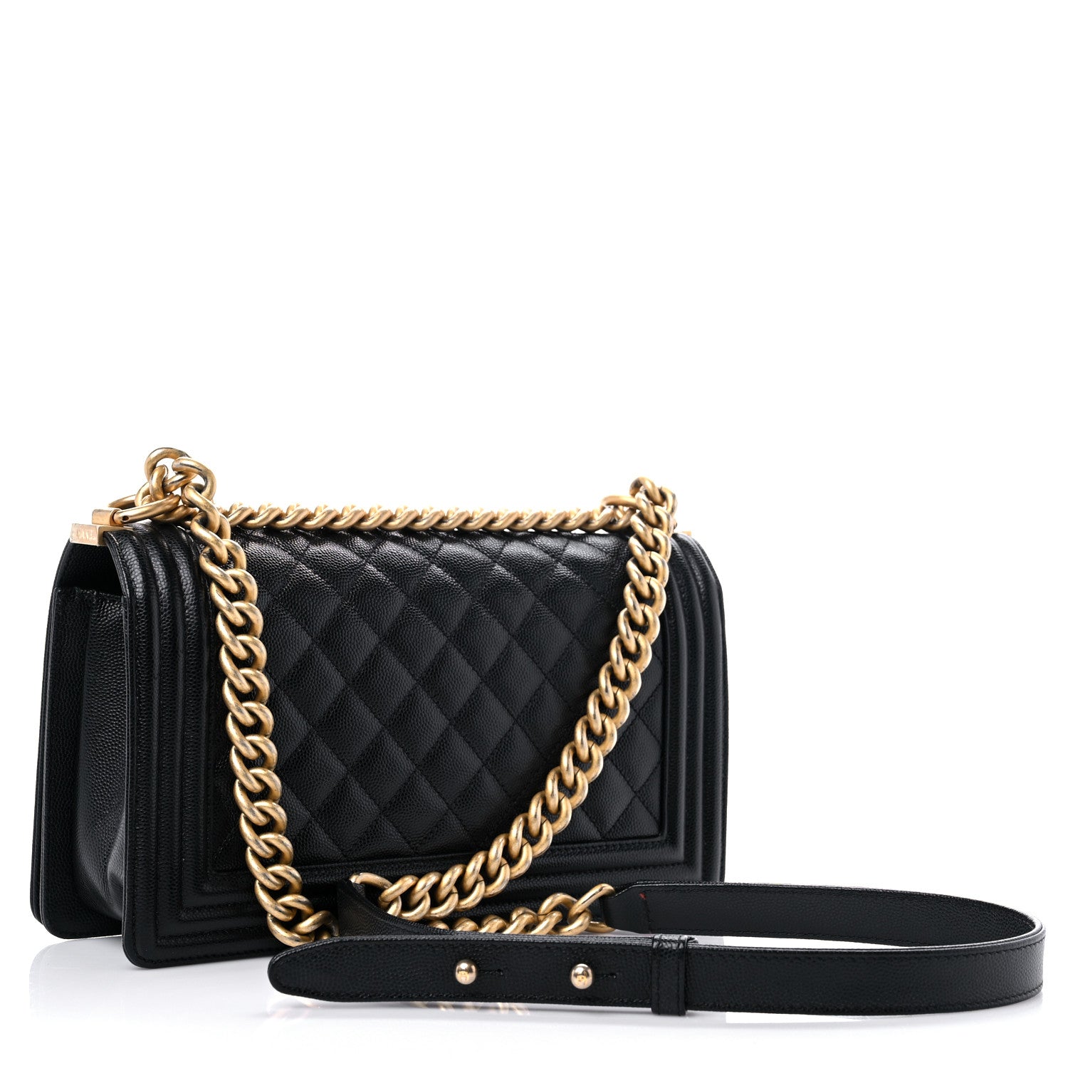 Chanel Caviar Quilted Medium Boy Flap Black 3 of 11