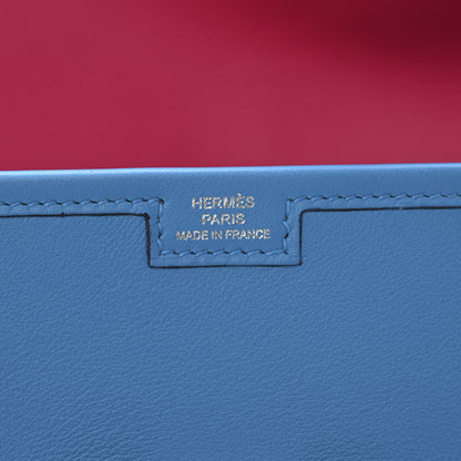 Hermes Swift Verso Jige Elan 29 Clutch Bleu Frida Rose Mexico 6 of 11