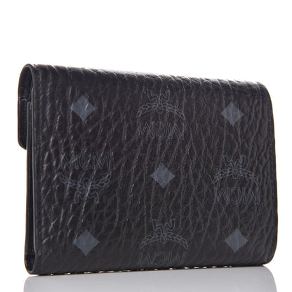 MCM Visetos Compact Wallet Black 3 of 9