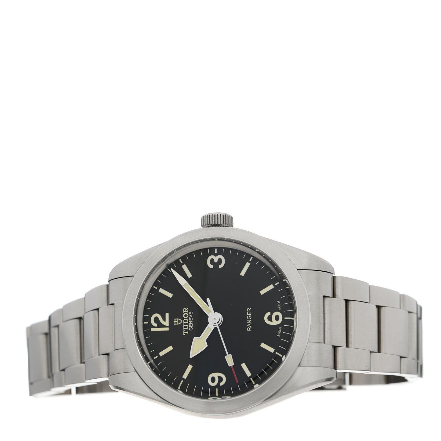 Stainless Steel 39mm Oyster Prince Automatic Watch Black 79950