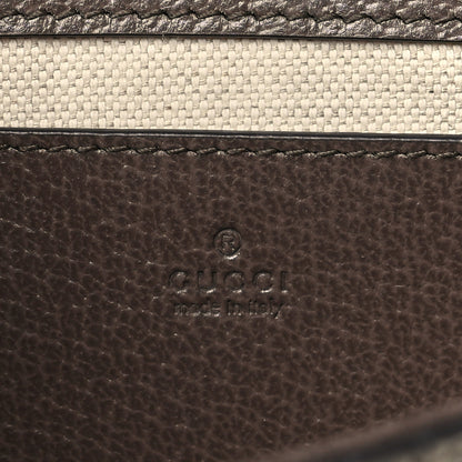 Gucci GG Supreme Monogram Textured Dollar Calfskin Web Mini Ophidia Envelope Shoulder Bag Beige Ebony New Acero 6 of 11