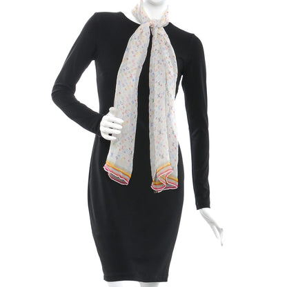 Louis Vuitton Silk Multicolor Stole White 2 of 7