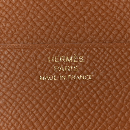 Hermes Epsom Tri-Fold Compact Bearn Wallet Gold 9 of 10