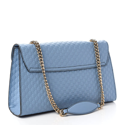 Gucci Microguccissima Medium Emily Chain Shoulder Bag Mineral Blue 4 of 17