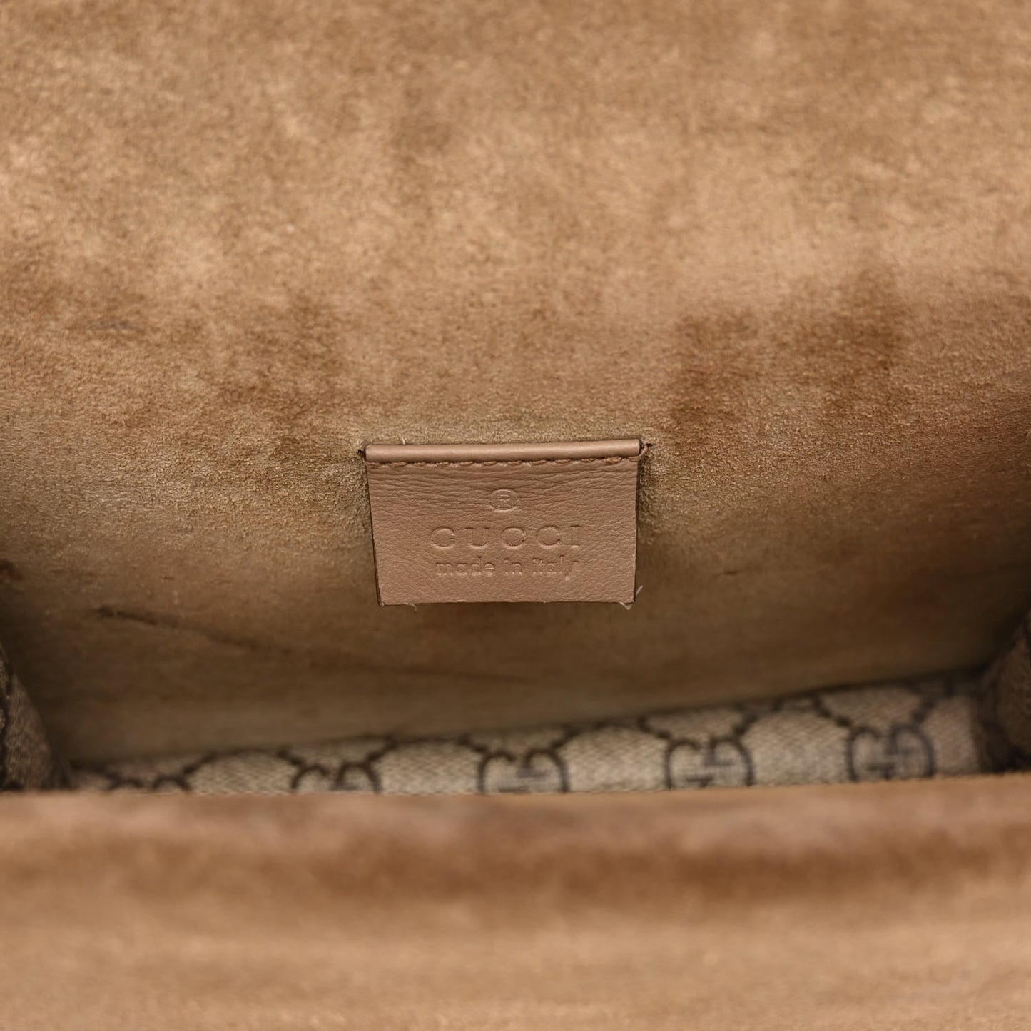 GG Supreme Monogram Mini Dionysus Shoulder Bag Taupe