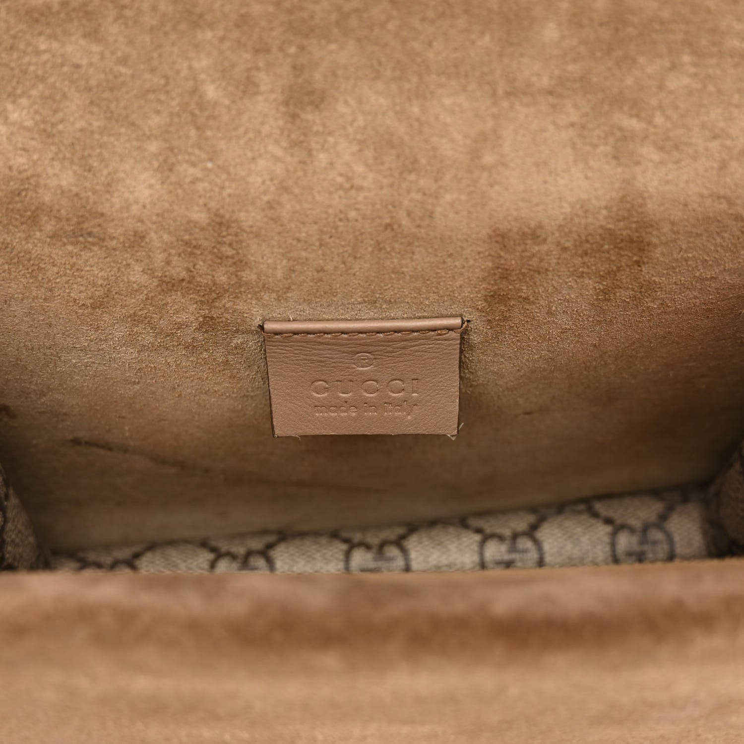 Gucci GG Supreme Monogram Mini Dionysus Shoulder Bag Taupe 6 of 11