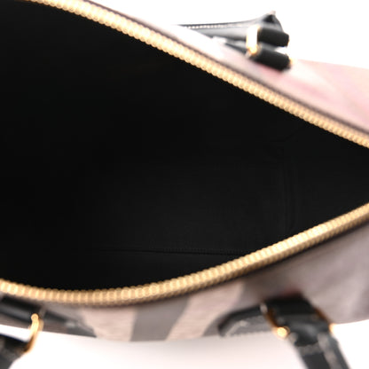 Burberry E-canvas Check Bowling Bag Dark Birch Brown 4 of 8