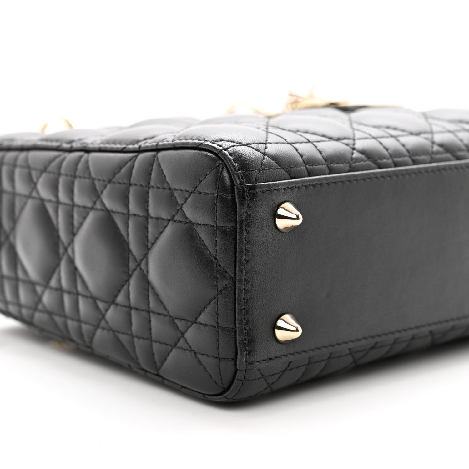 Christian Dior Lambskin Cannage Small My ABCDior Lady Dior Black 8 of 9
