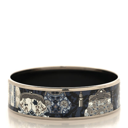 Hermes Enamel Printed Cachemire de Tamara Wide Bracelet 62 3 of 5