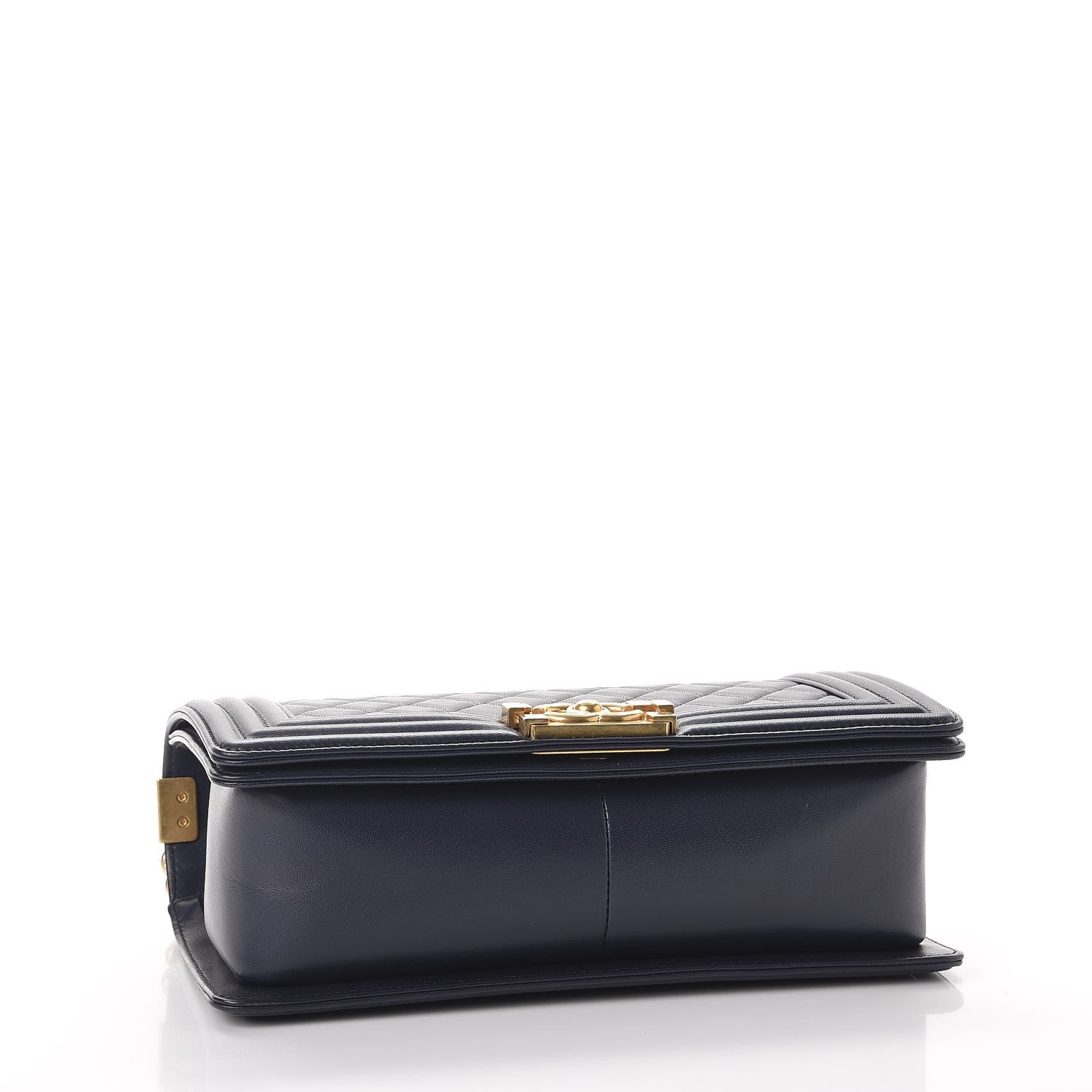 Chanel Lambskin Quilted Medium Boy Flap Dark Navy 4 of 9