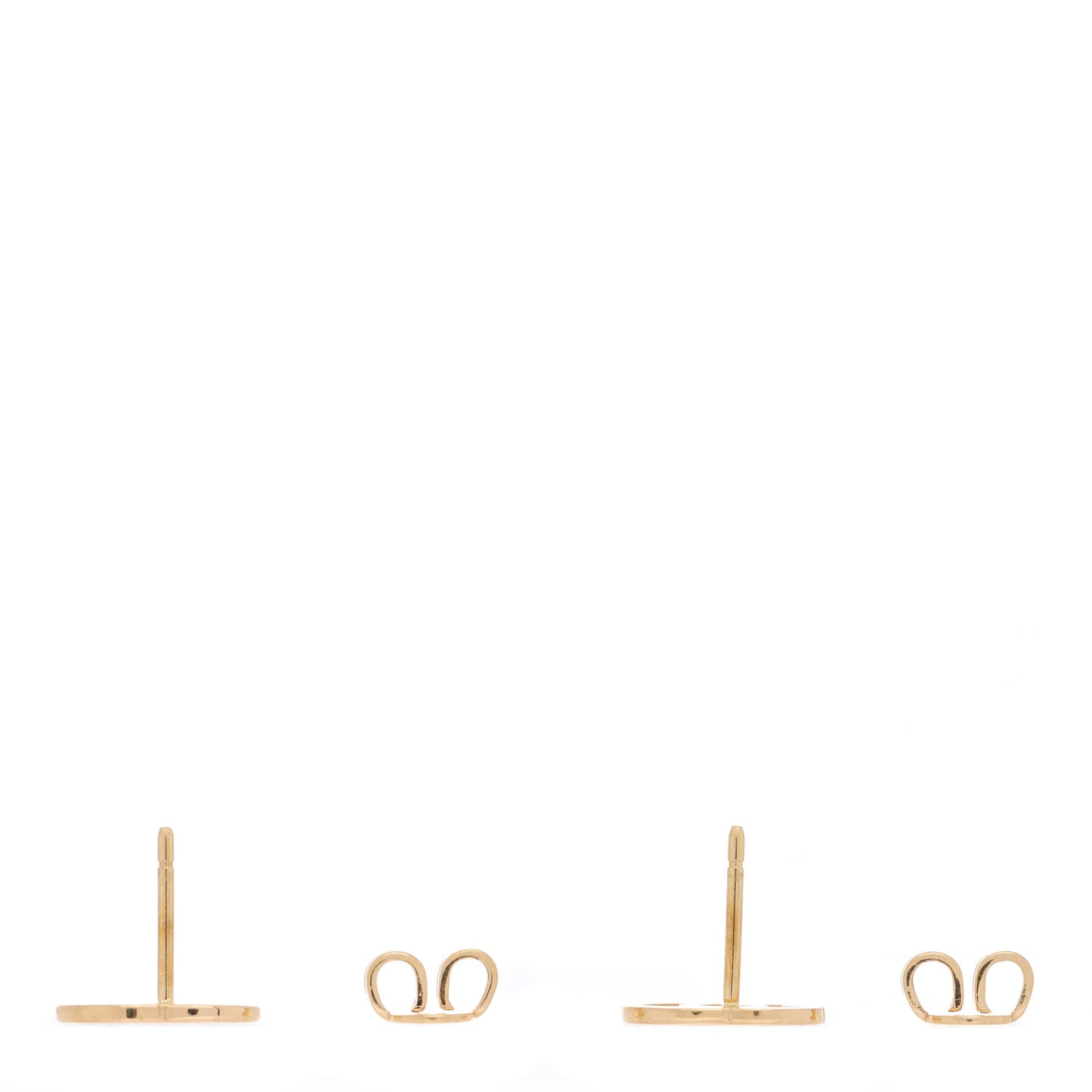 18K Yellow Gold GG Tissue Stud Earrings
