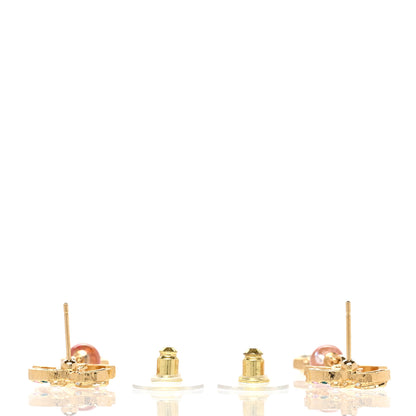 Chanel Crystal Bead CC Drop Earrings Multicolor 3 of 5