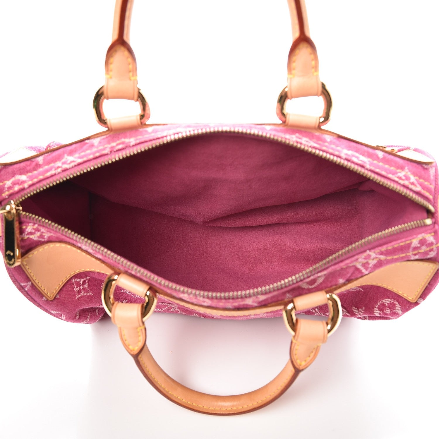 Louis Vuitton Monogram Denim Neo Speedy Fuchsia 5 of 8