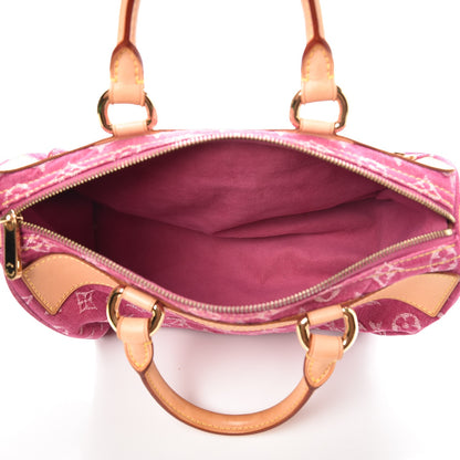 Louis Vuitton Monogram Denim Neo Speedy Fuchsia 5 of 8