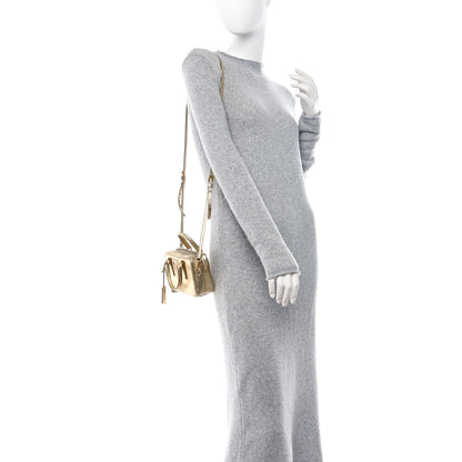 Prada Saffiano Lux Mini Top Handle Crossbody Bag Platino 2 of 13