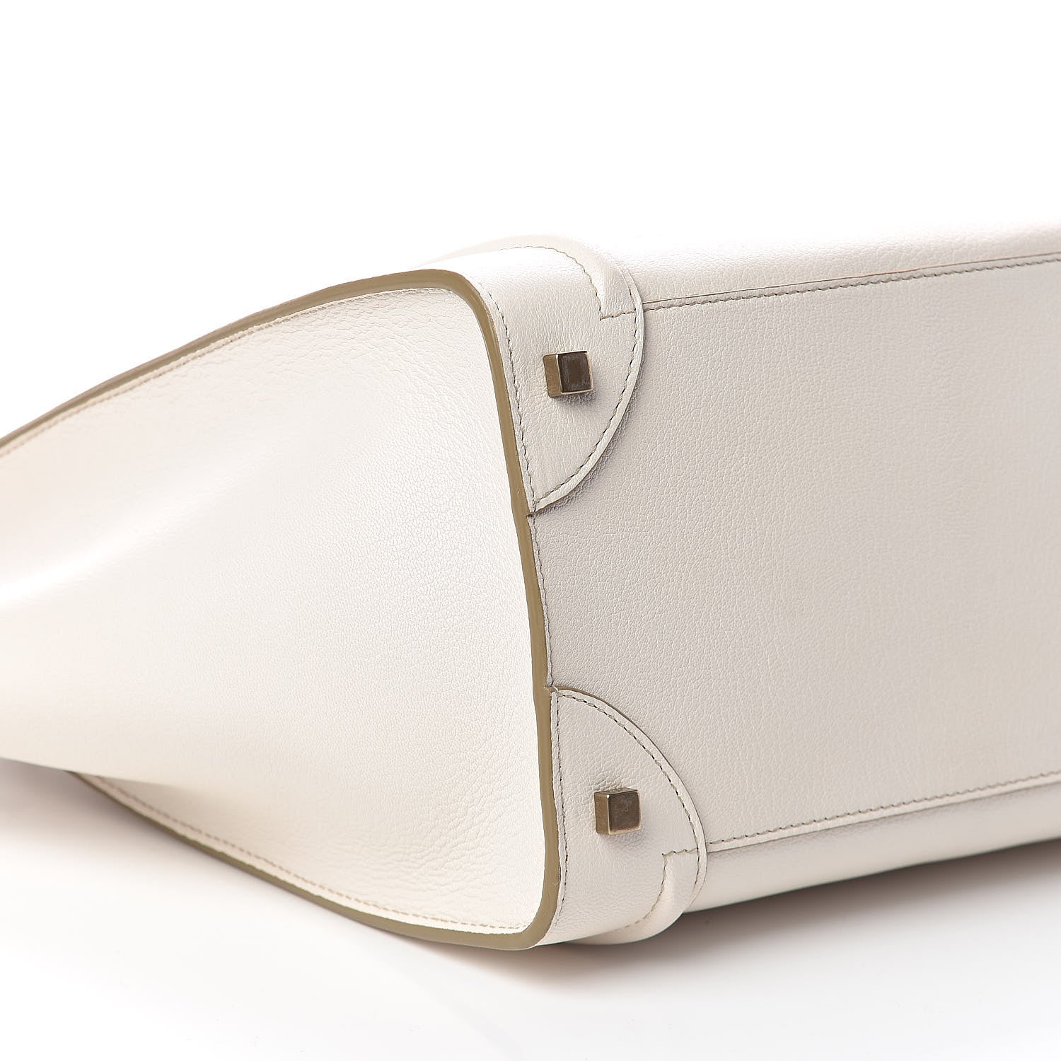 Celine Goatskin Mini Luggage White 8 of 9