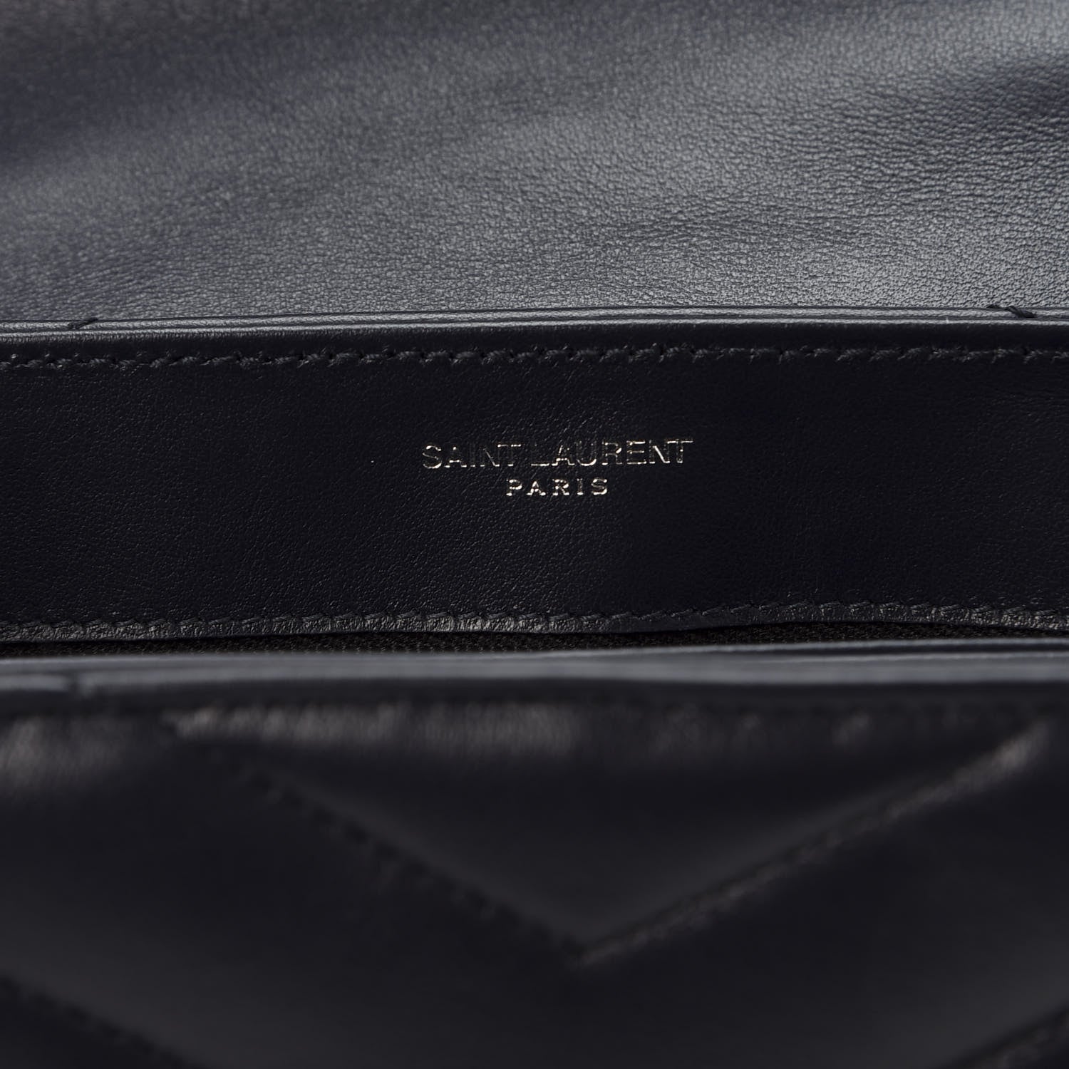 Saint Laurent Calfskin Y Quilted Monogram Toy Loulou Chain Satchel Medium Blue 7 of 10