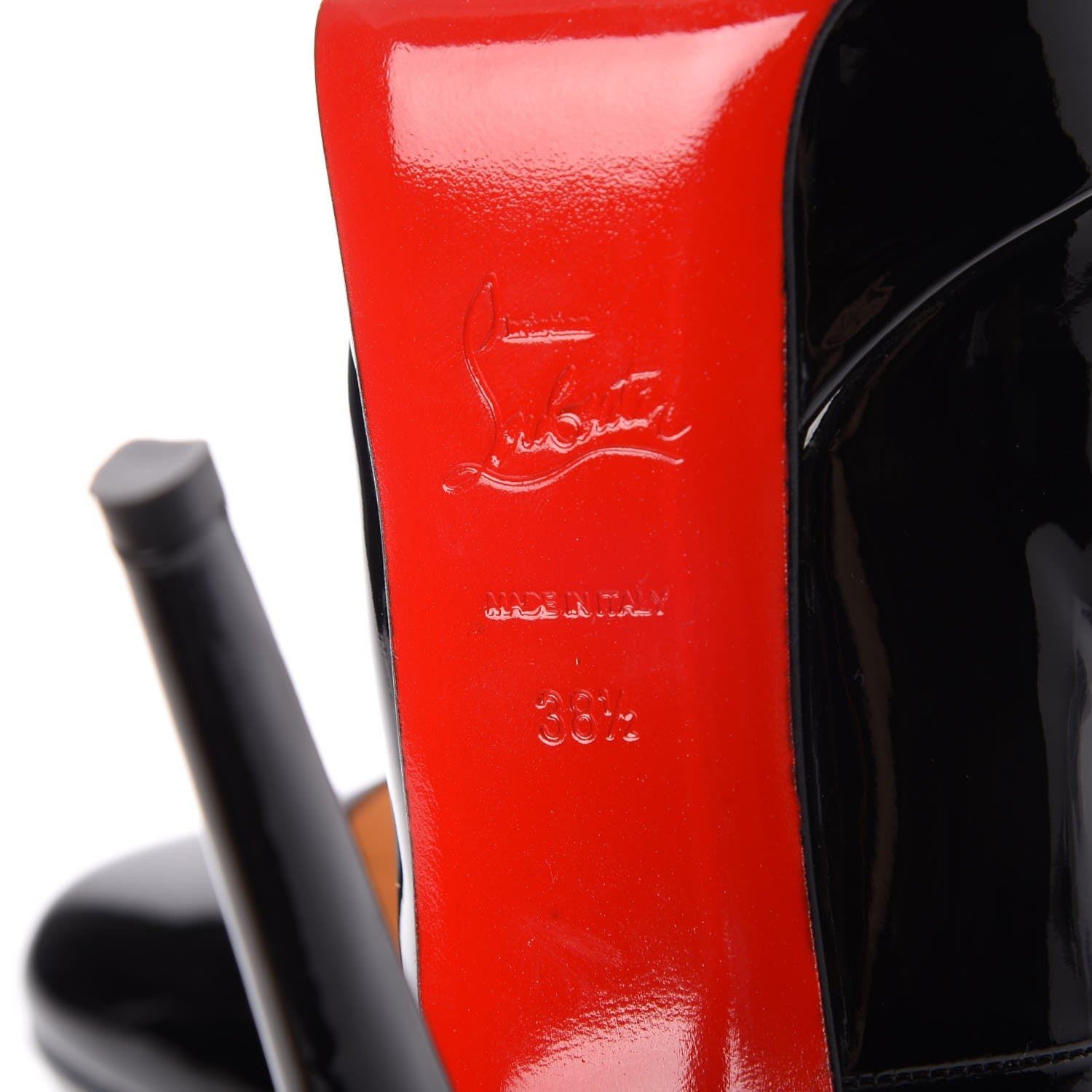 Christian Louboutin Patent Bianca 140 Pumps 38.5 Black 6 of 9